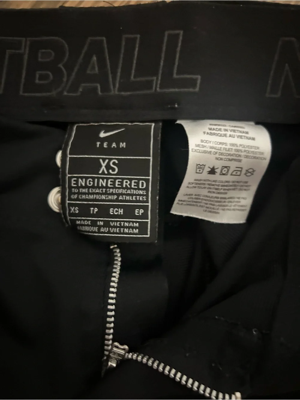 Nike Team Youth XS Black Softball Pants